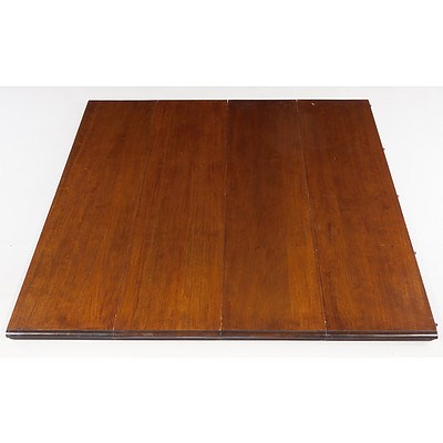 Large Victorian Mahogany Four Leaf Extension Table Circa 1870