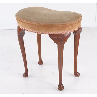 1920s Maple Cabriole Leg Stool