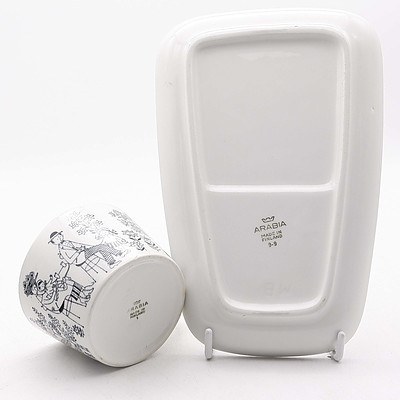 Arabia Mug and Plate Pair