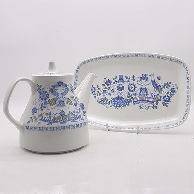 Figgio Norway Teapot and Cake Plate