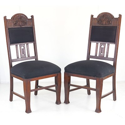 Four Tasmanian Blackwood Dining Chairs, Early 20th Century