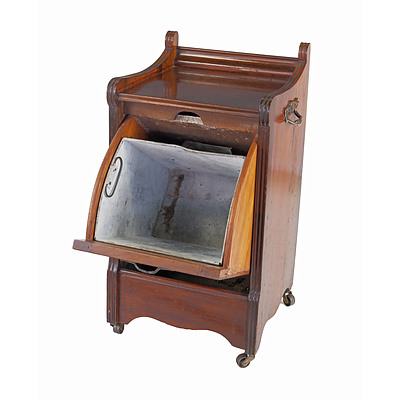 Edwardian Mahogany Coal Box, Early 20th century