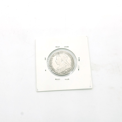 1897 Queen Victoria One Shilling, 92.5 Silver