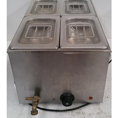 Four Pan Bench Top Bain Marie