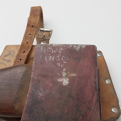 Vintage Axe with Leather Cover Inscribed NPWS Bungonia