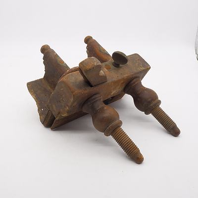 Vintage Skew Plough Plane With One Cutter