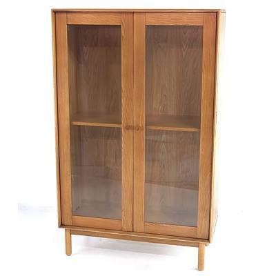 Contemporary Larsson Oak Display Cabinet