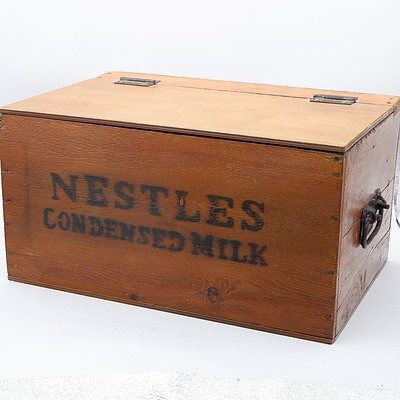 Nestles Condensed Milk Pine and Ply Shoe Shine Box