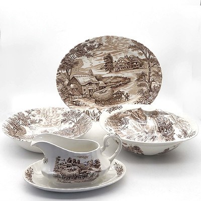 Sixteen Piece Ridgway Hayride Dinner Service