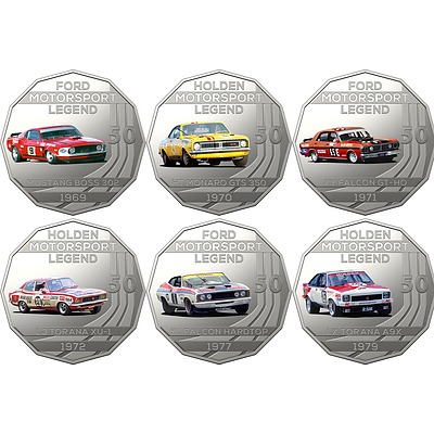 2018 50c Uncirculated Coin - The Pre 1980's Collection - 6 Pieces