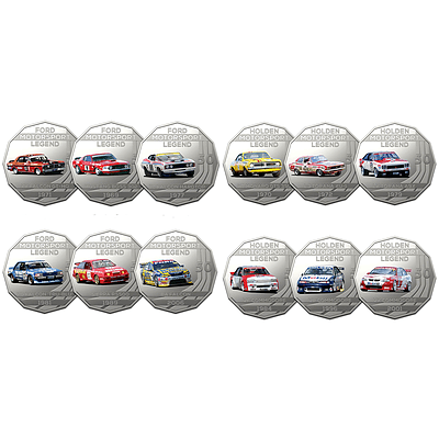 2018 50c Uncirculated Coins - The Complete Collection - 12 Pieces