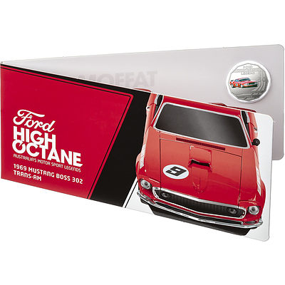 2018 50c Uncirculated Coin - 1969 Ford Mustang Boss 302 Allan Moffat