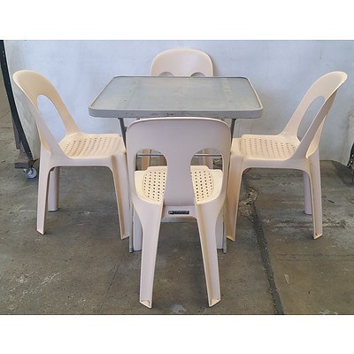 Chest of Drawers, Outdoor Dining Suite, Coffee Table and Various Other Furniture