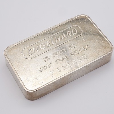 Engelhard 10 Troy Oz .999 Fine Silver