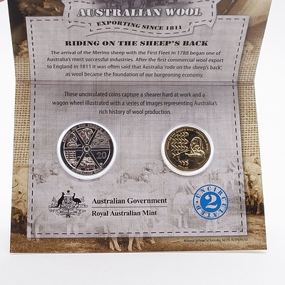 2012 and 2011 Two Coin Uncirculated Year Set and 2011 Four Coin Ram's Head Dollars