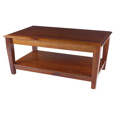 Two Contemporary Pine Coffee Tables