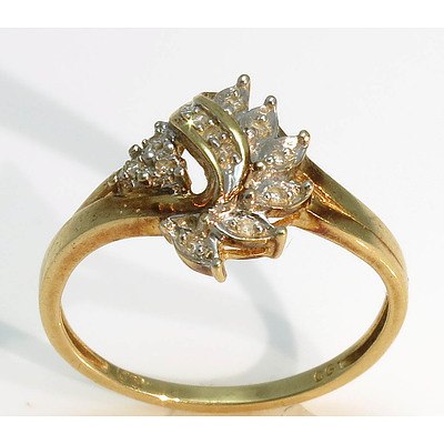 9Ct Gold Diamond Ring