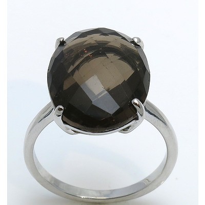 Sterling Silver Smoky Quartz Ring