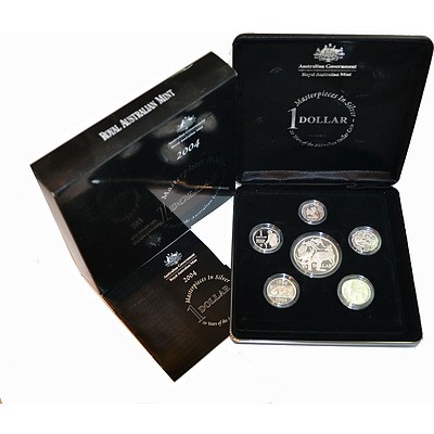 Australian 2004 Masterpieces In Silver Proof Set