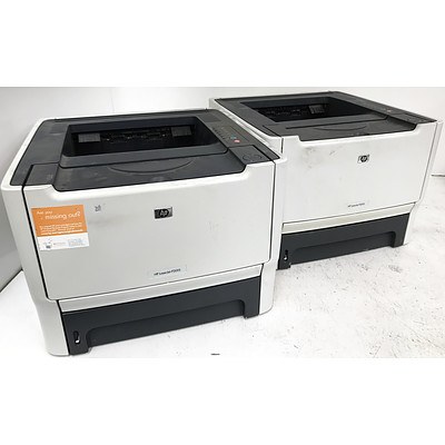 Hp LaserJet P2015 Black & White Laser Printers - Lot of 2