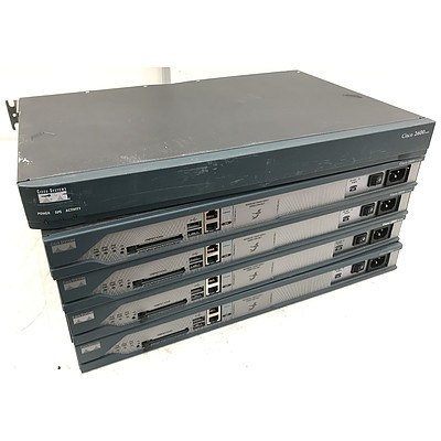 Cisco 2600 & 2800 Integrated Service Routers - Lot of 5