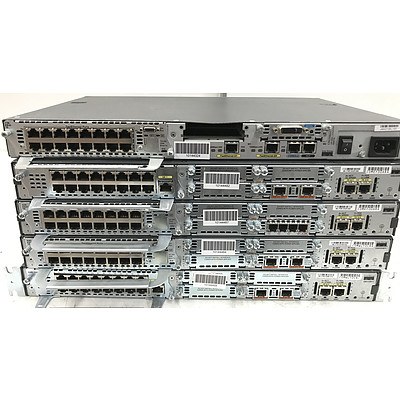 Cisco 2600 & 2800 Integrated Service Routers - Lot of 5