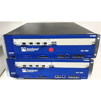 Juniper Networks NS-ISG-1000 Integrated Services Gateway - Lot of 2
