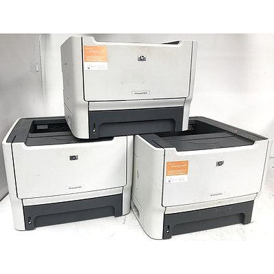 Hp LaserJet P2015 Black & White Laser Printers - Lot of 3