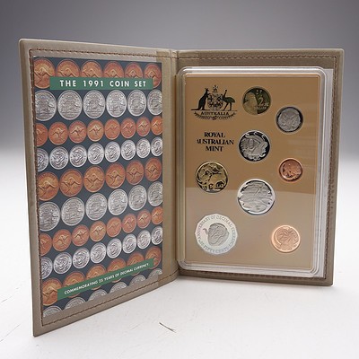 The 1991 Proof Coin Set - Commemorating 25 Years of Decimal Currency