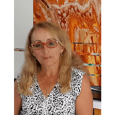 "Just for us - Mollymook beach" - Acrylic on canvas by Roslyn Hughes - RRP $3000