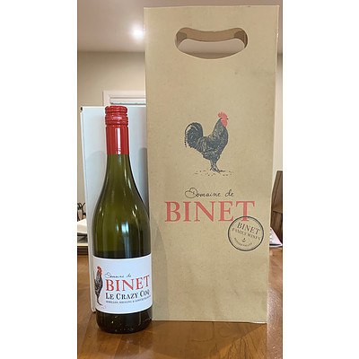 Case of Domaine de Binet Le Crazy Coq Semillon, Riesling and Giewurztraminer (white) - Valued at $168