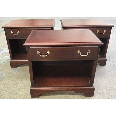 Three Drexel Heritage Bedside Tables