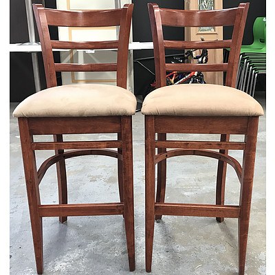 Two Maple Kitchen Stools
