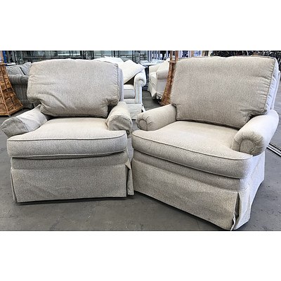 Two Drexel Heritage Armchairs