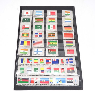 United Nations World Flag Stamps