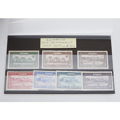 1928 Romania Basarabiei Stamps Mint Set
