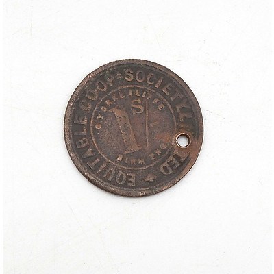 Equitable Co-op Society 1 Shilling