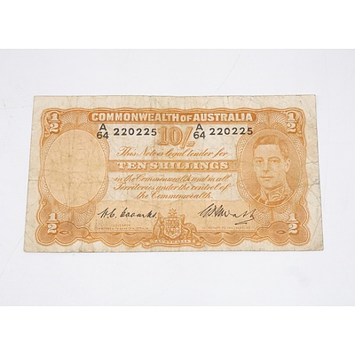 Australian Ten Shillings Banknote