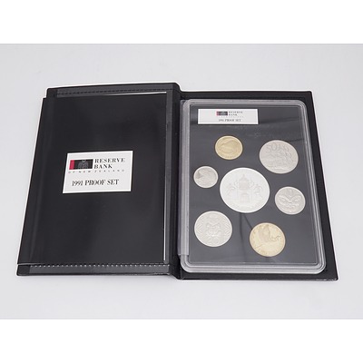 1991 New Zealand Proof Coin Set
