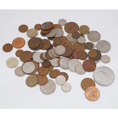 Large Group of Various English Coins