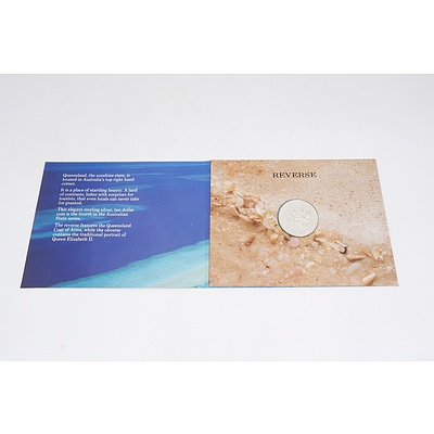 1989 Queensland Ten Dollar Uncirculated 925 Silver Dollar Coin