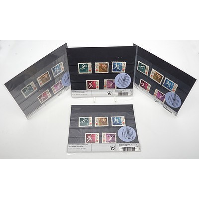 Four Sets of Chinese Stamps, First Chinese Workers Athletics Games