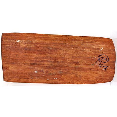 Aboriginal Artist Unknown (Arnhem Land) Fish and Snake Ochre on Bark