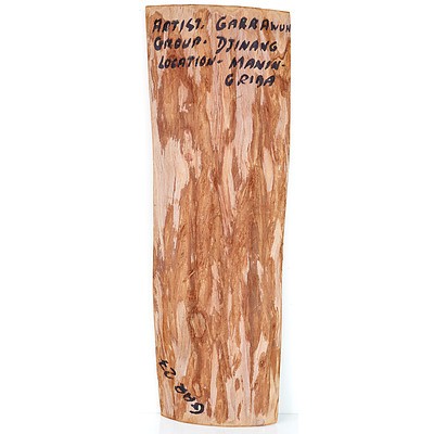 George Garrawun (1945–1993) Jabiru, Orche on Bark