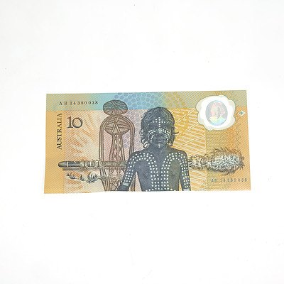1988 Australian Polymer Bicentennial Commemorative $10 Note, AB14380038
