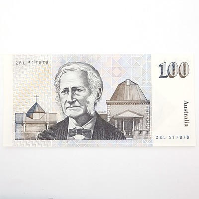 Australian Johnston/Frasier $100 Paper Note, ZBL517878