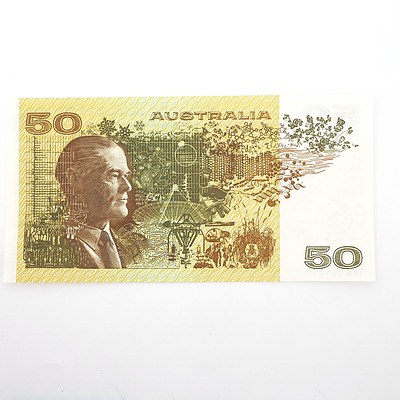 Australian Johnston/Stone $50 Paper Note, YNH064368
