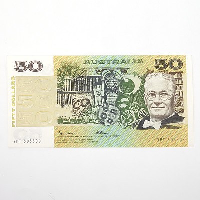 Australian Johnston/Fraser $50 Paper Note, YPT505509