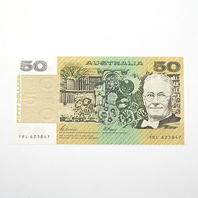 Australian Phillips/Fraser $50 Paper Note, YXL623847