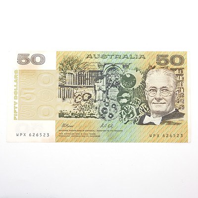 Australian Fraser/Cole $50 Paper Note, WPX626523